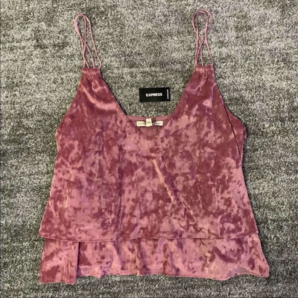 Express velvet tank